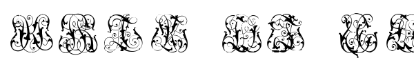 Hard to Read Monograms font preview